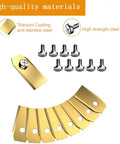 Titanium Coated Replacement Robotic Mower Blades For Husqvarna Automower, Gardena Robot Mower, And Segway Navimow, pack of 30