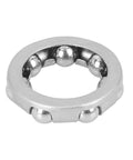 Close-up of 4 Pack Bicycle Ball Bearing Retainers With 7 Balls Each, Steel Cages For Crank And Wheel Bearings, Outer 20.4mm Inner 12mm