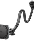 MagSafe Car Phone Mount With 14 Inch Gooseneck Long Arm Extension Industrial Strength Suction Cup Universal Windshield Dashboard Holder One Hand Snap Fit Strong Magnets 2026 Upgraded For MagSafe Easy Safe Driving, showing its flexible gooseneck and suction cup.