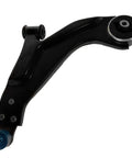Front Suspension Kit For Jaguar X Type 2002 To 2008 Built Tough With Heavy Duty Control Arms Precision Ball Joints And Steel Sway Bar Links No Sweat Four Piece Swap black control arm angle view