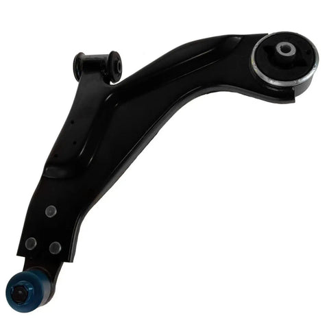 Front Suspension Kit For Jaguar X Type 2002 To 2008 Built Tough With Heavy Duty Control Arms Precision Ball Joints And Steel Sway Bar Links No Sweat Four Piece Swap black control arm angle view