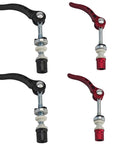 4 Pack 6mm Bike Seatpost Quick Release Pins Alloy Seatpost Clamp Bolts Universal Binder Skewer for Mountain and Road Bikes Replacement Parts Black and Red