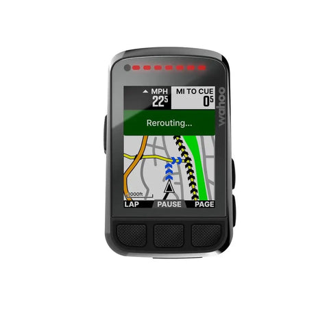 Front view of GPS Cycling Computer For Bikes With 2.2 Inch Color Screen Easy Setup And Readouts For Speed Distance Power And Maps