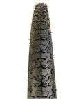 Knobby Wire Bead Bicycle Tire With Gumwall For Street And Off Road Use, 27 Inch By 1 3 8 Inch Replacement Tire, Black With Tan Sidewalls