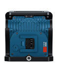 Back view of 4,000 Lumen 18V Bluetooth LED Floodlight With Remote Control, Durable Metal Body, Job Sites And Outdoor Projects (Bare Tool)