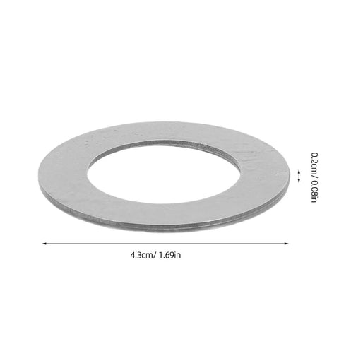 Two Pack Thrust Needle Roller Bearings With Washers, Steel Industrial Roller Parts For Automotive Auto Shop Gear, Automation Equipment, Fluid Transfer Devices, And Machine Tools With Precise Bore And Outer Diameter Fit, 4.3cm washer