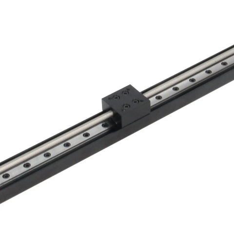 Ultimate Precision Mini Linear Rail Guide Slide Actuator close-up view showing T6x1 lead screw and rail for CNC applications