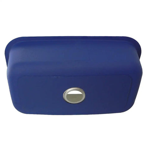 Bottom view of Meridian Undermount Single Bowl 16 Gauge Stainless Steel Kitchen Sink 32 By 18 By 9 Inches in blue undercoating