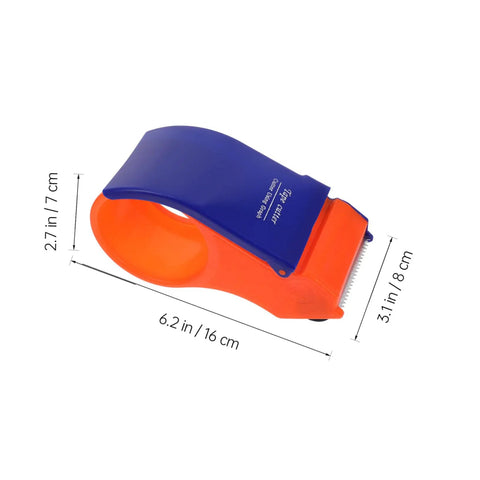 Doitool 3 Pack Nonslip Tape Cutting Machines For Food Bags Reusable Carton Sealers with orange and blue design, 6.2 in size.