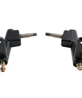 Left and Right Steering Knuckle Spindle for Coleman KT196 CK196 T Go Karts With Ball Joints, metal, isolated view