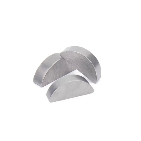 Heavy Duty A3 Steel Half Round Key For Industrial Shafts Hubs Offering Precision Fit Rock Solid Stability Built Like A Tank Good Performance Under High Torque Settings With Zero Play And No Slip And Rust Proof Quality Is Great For Jobs, 3mm x 19mm x 7.5mm half-round steel key