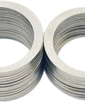Super Sturdy 304 Stainless Steel External Retaining Rings For Axles And Shafts Heavy Duty Snap Clips stacked for easy visibility.