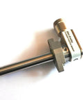 Allen-Bradley cylinder-position sensor, side view with mounting bracket and rod for waterjet pump proximity switch