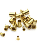 Mixed Size Copper Hollow Rivets For Circuit Boards Kit M0.9 M1.3 M1.5 M1.7 Inch DIY Friendly PCB Fasteners scattered display
