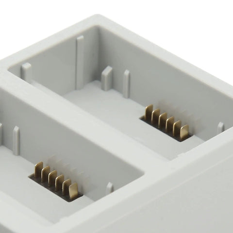 Close-up of Fast Efficient 3 Way Charging Station For Drone Batteries Charges 3 Batteries Simultaneously From High To Low Power