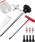 Tire Valve Stem Removal And Core Replacement Tool Kit For Cars Trucks ATVs Motorcycles And Lawn Mowers Quick Change Set with tools