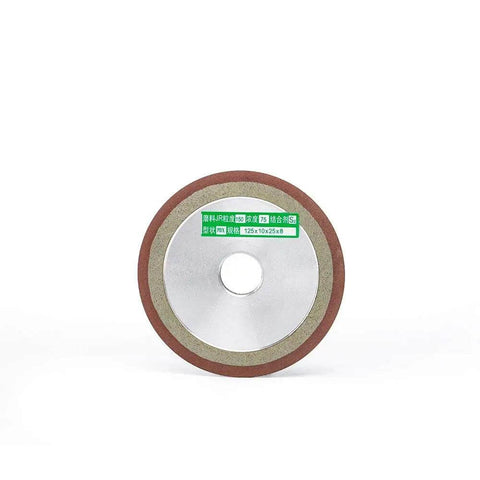 Five Diamond Grinding Wheel Cutter Grinder For Carbide Metal 125x32x8x8 150 To 400 Grit with 45 Degree Edge front view