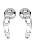 2-Pack Passenger Side Sliding Door Handle for Vintage Cars, Four And A Quarter Inch Exterior Replacement, chrome finish
