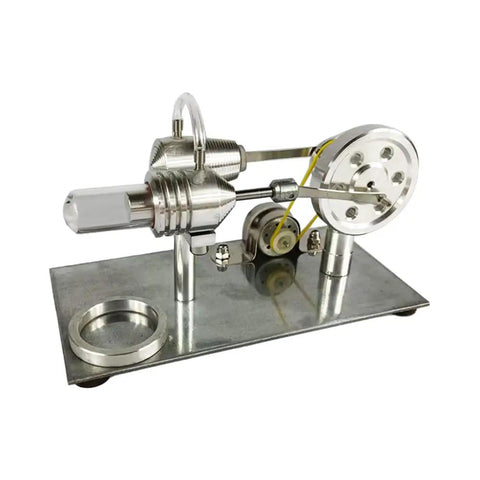Mini Stirling Engine Science Toy For Hands On Learning Real Working Heat Engine With Cool Colorful LED Lights Generator