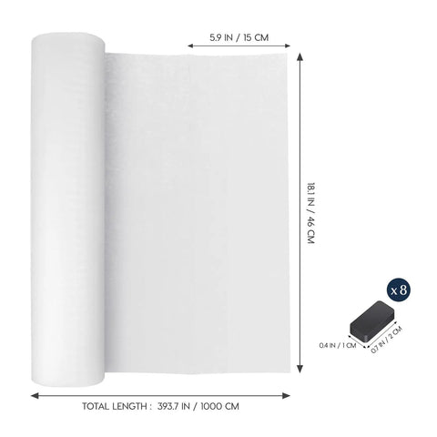 Range Hood Filter Sheets Nonwoven Fabric For Grease And Oil Protection Replacement Paper Roll Oil Proof Filter Paper Anti Oil Sticker White 10M Length