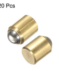 Heavy Duty Brass Ball Point Spring Plungers 20 Pack positioning beads showing two brass ball plungers with metallic balls.