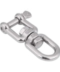 Heavy Duty 304 Stainless Steel Swivel Circle Snap Rolling Shackle 10mm Size, durable and corrosion resistant for trucks and trailers.
