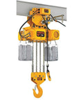 Heavy Duty Electric Chain Hoist With Mobile Trolley 20000 Pounds Capacity 10 Feet Lift Jobsite Hauling Beast with chain and hook.
