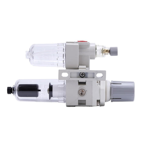 Two-Unit Air Source Treatment System with Oil Water Separator and Pressure Regulating Filter for AC2010 AC3010 AC4010 AC5010 Series