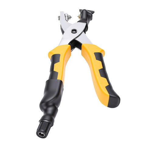 CHICIRIS Electric Badminton Racket Trumpet Plier 2A Cold Rolled Steel with comfortable grip for easy grommet installation.
