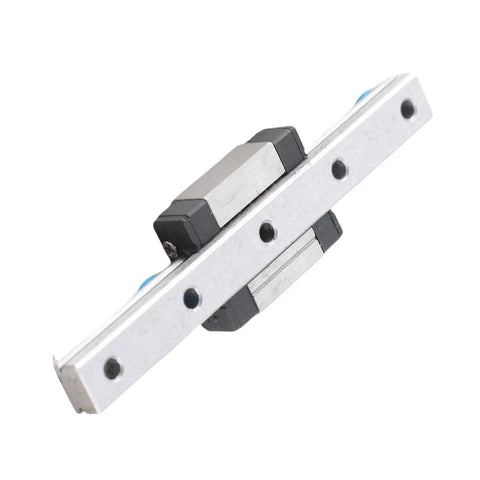 Precision Linear Rail Guide With 7mm Wide Slide Block With Ball Retainer And Built In Lubrication System in angle view