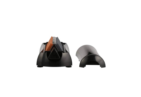Beast Knife Sharpener Stone Kit With Oil Stones And Angle Guide, Three Silicon Carbide Stones 100 Coarse Crystolon, 150 Medium Crystolon, 320 Fine India Stone, Includes Sharpening Oil For Kitchen, Outdoor And Home Use