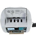 Top view of Money Counter Machine With UV MG IR Currency Detector, Value Counting And Batch Add Modes, LCD display active