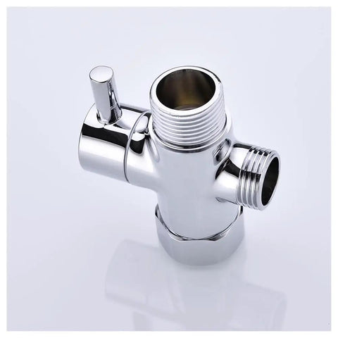 Upgrade Your Bath Game With This Legit 3 Way Shower Diverter Valve Featuring Slick Multi Layer Plating To Resist Scratches While Effortlessly Splitting Water Flow Between Tub And Shower Heads For A Seamless Setup - Chrome 3 way diverter valve with single control.
