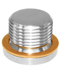 Internal Hex Head Socket Pipe Plug M24x1.5 Stainless Steel CNC Machined Pipe Fitting 304 Grade Corrosion Resistant Built Tough for Plumbing Jobs and DIY Terminations, threaded stainless plug
