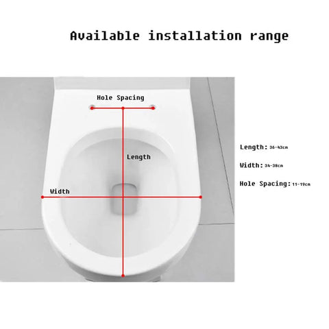 Beautiful Dolphin Toilet Seat With Soft Close Lid And Quick Release Hinges For Super Easy Daily Cleanup And A Total Bathroom Upgrade That Honestly Hits Different, installation dimensions on standard toilet bowl.