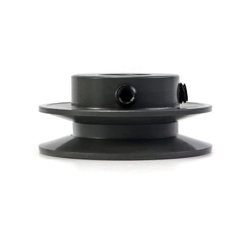 Single Groove Web Sheave 2.55 Inch OD Three Quarters Inch Bore V Belt Pulley For V Belt 3L 4L A AX Cast Iron Fixed Bore Drive Pulley AK2534 Durable Anti Corrosion Construction Industrial Grade