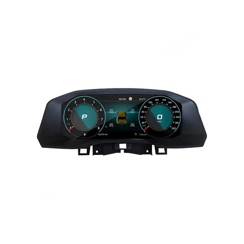 VW Amarok 2017 2020 12.3 Inch LCD Dashboard Instrument Panel Digital Cluster Upgrade Module With Built In Circuit Board And Smart Gauges Plug And Play Replacement For Smooth Idle And Acceleration, front view