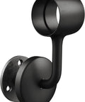 Rock Solid Steel Staircase Handrail Six And A Half Feet Long No Sweat Wall Mount Indoor Safety Railing With Grippy Matte Black Coating wall mount bracket