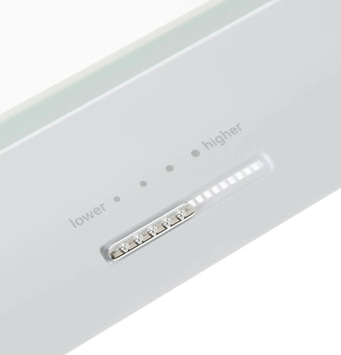 Close-up of control panel on Vegetable Pan Cover Assembly For Refrigerator Replacement Part Easy Swap For Compatible Refrigerator Models PFSS6PKXSS PFSS6PKWASS PFSS6PKXBB PFSS6PKXWW Keeps Produce Fresh And Sealed And Organized In Your Fridge With A Simple Plug And Play Fit