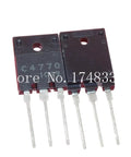 10 Pack C4770 2SC4770 TO3PF Transistors For Precision Electronics, High Quality Reliable Components With Stable Performance, Easy Install, Low Noise, Durable Materials, Perfect For DIY Projects And Professional Circuits. two TO3PF transistors with long leads