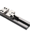Professional Shop Grade Heavy Duty Machinist Workhorse Vise With Knockout Clamping Power And Precision Parallel Jaw Design For Industrial Cnc Milling, showcasing a sleek silver metal body and precision components.