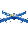 Forklift And Hoist Bulk Bag Lifter With 4000 Lbs Capacity Blue Beast Mode Pallet Bag Lifter Pro for job site use, shown in blue color.
