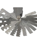 Sixteen Piece 29 Degree Acme Screw Pitch Gauge Stainless Steel For Pro Grade T Thread Pitch Measurement And Lathe Tool Setup
