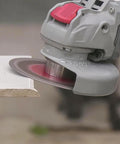 Heavy Duty Quick Change Adapter Links Threaded Blades Directly For Rock Solid Grinding Cutting And Core Drilling on an angle grinder.
