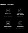 Product features of Timemore Sculptor 078S Electric Coffee Bean Grinder with flat burrs for espresso and pour over.