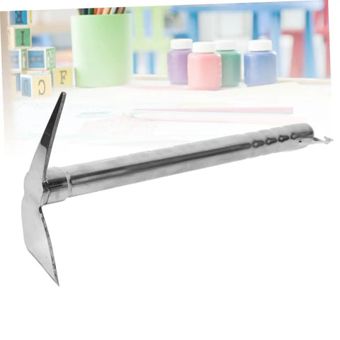 Stainless Steel Garden Pickaxe Hoe Grab-And-Go Double-Use Tool For Planting And Weeding, Lightweight Hand Hoe With Durable Construction