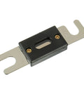 In Line ANL Fuse Holder For 0 2 4 Gauge AWG Cables With 250 Amp Fuse, No Terminal Blocks Needed, Durable Plastic Casing, Easy Wiring For Car Audio Power Distribution And Heavy Duty Amp Install, black inline fuse holder with 250A metal terminals