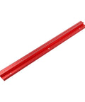 Red Aluminum Alloy 45 Degree T Track Miter Slot Fixture for Router Table and Table Saw Jig, 500mm, angled view
