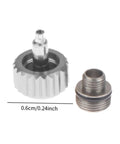 Close-up of 6mm Watch Crown Replacement Parts Kit For Lightweight Portable Watch Repairing Tools Silver Argent Finish