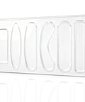6 In 1 Charcuterie Board Handle Template Clear Acrylic Routing Jig No Sweat Woodworking Guide For Hype Serving Trays And Cutting Boards Straight Fire DIY Craft Essentials with six handle profiles.